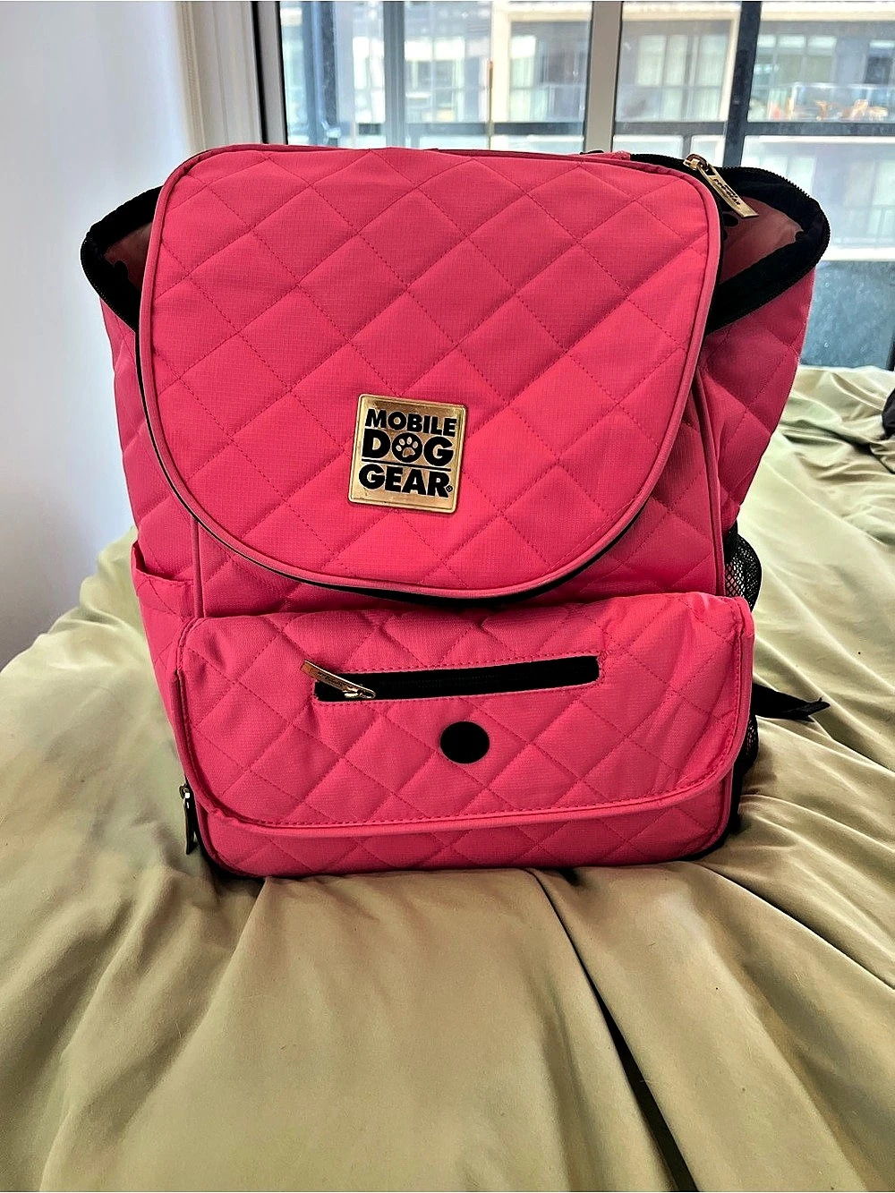 Mobile Dog Gear Weekender Pet Travel Backpack Pink